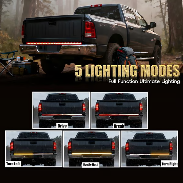 🔥40-60-Inch LED Tailgate Light Bar Strip