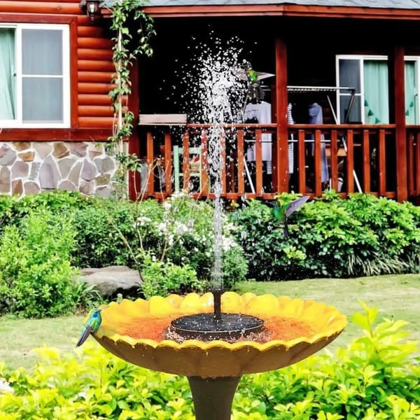✨LAST DAY 49% OFF🔥- Solar Birdbath Fountain – Garden Decor Must-Have ⛲🌿